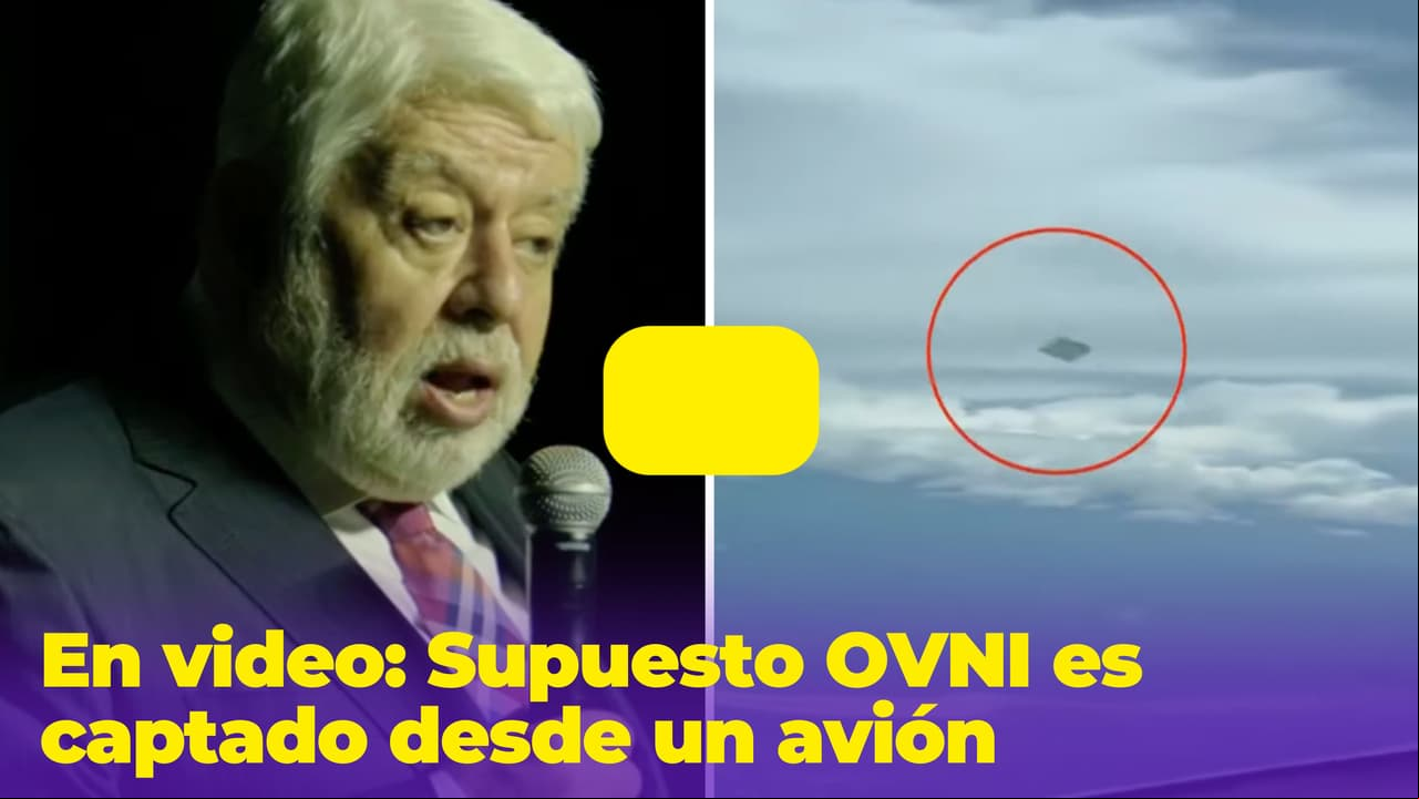 Supuesto OVNI es grabado por un piloto desde el avión: Jaime Maussan asegura que es real