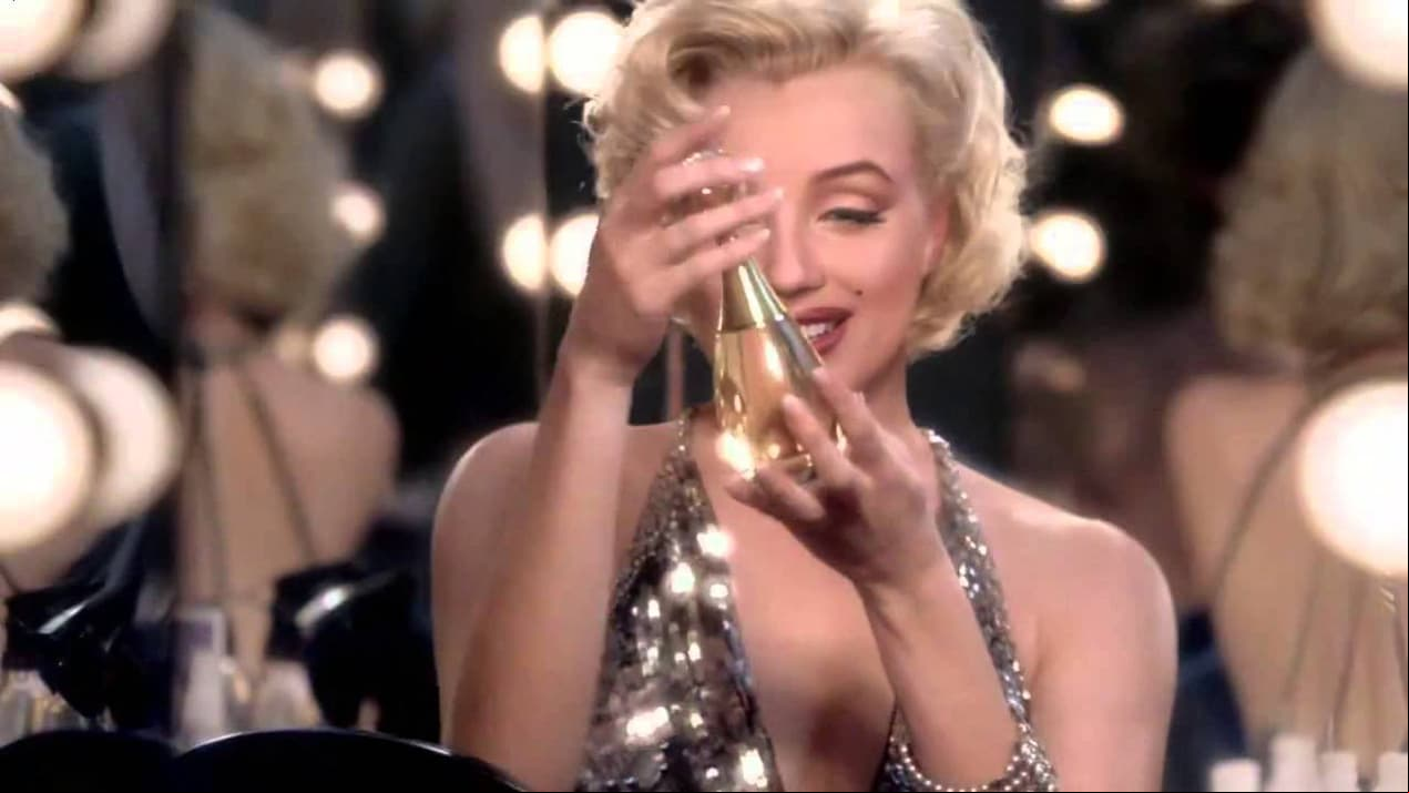 Marilyn Monroe en el anuncio de Dior