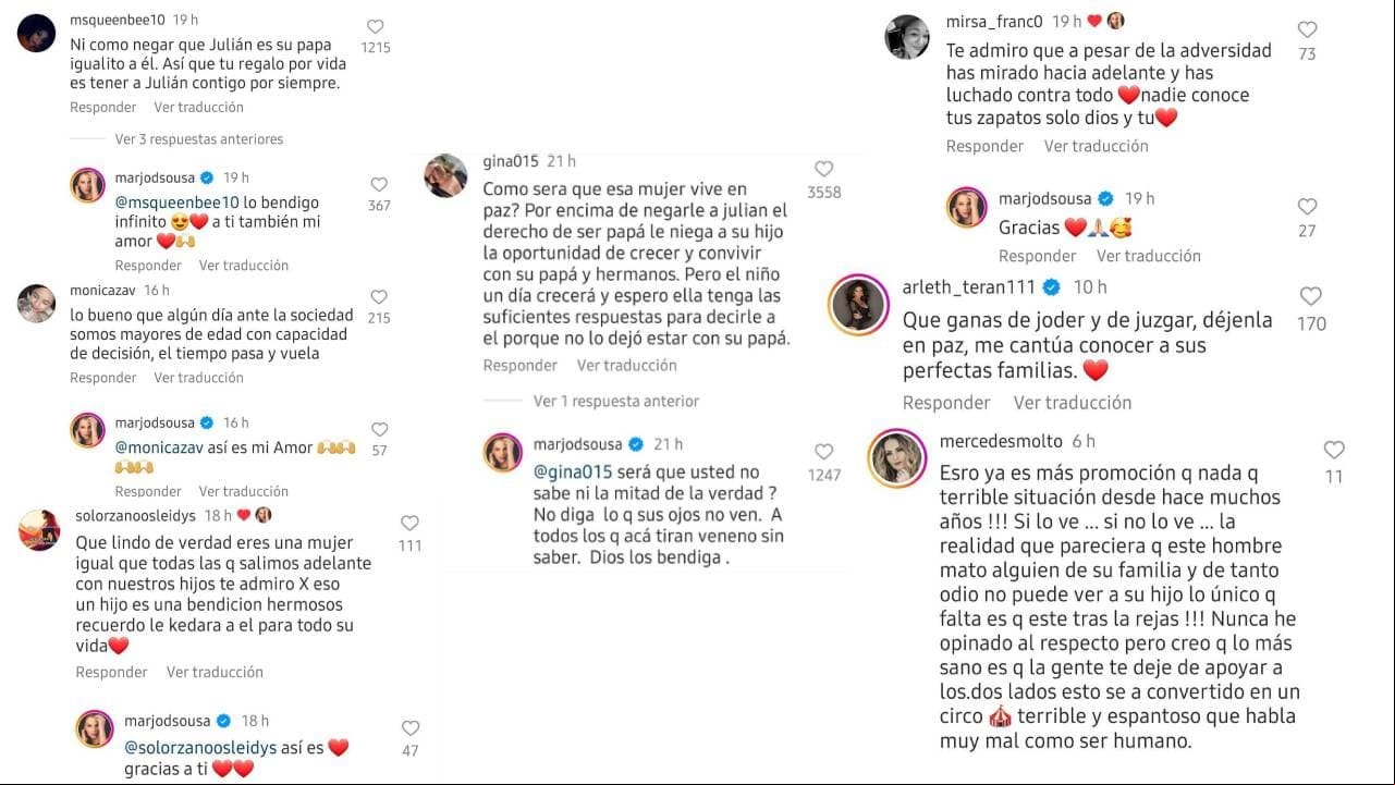 Marjorie de Sousa respondió las críticas y muestras de cariño