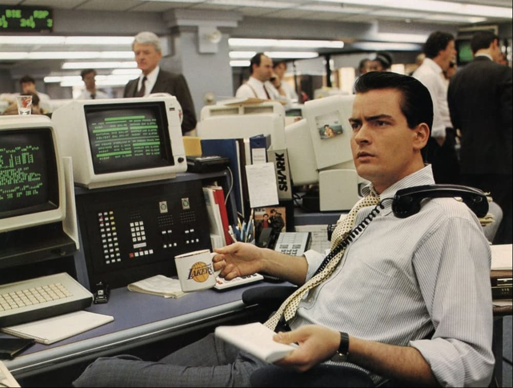 ‘Bud Fox’ en ‘Wall Street’ (FOTO: 20th Century Fox)