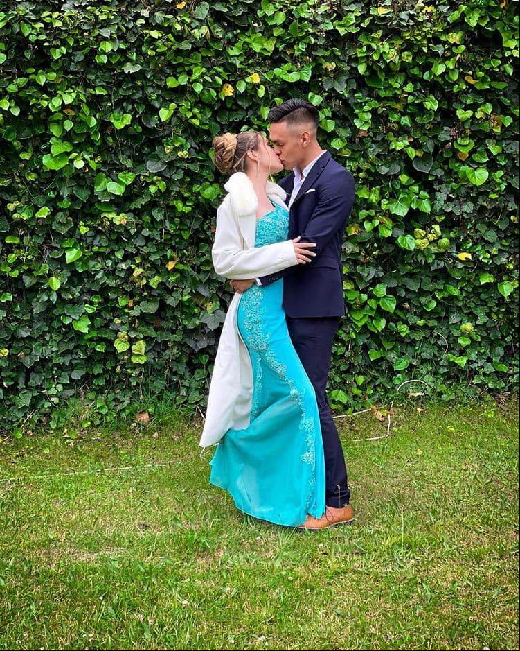 "Te amo un mundo", escribió junto a esta romántica foto.