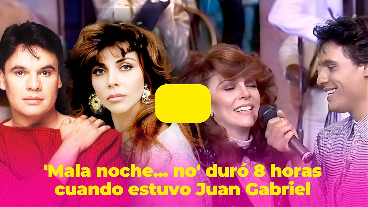 Verónica Castro y Juan Gabriel tuvieron un programa de 8 horas: duró hasta el amanecer