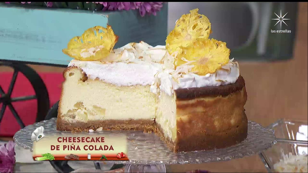 Postre delicioso: Te damos la receta del ‘CHEESECAKE DE PIÑA COLADA’ del Chef Omar Sandoval