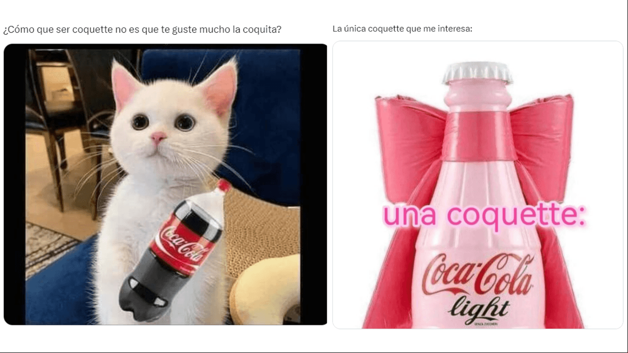 Memes de la tendencia 'coquette'.