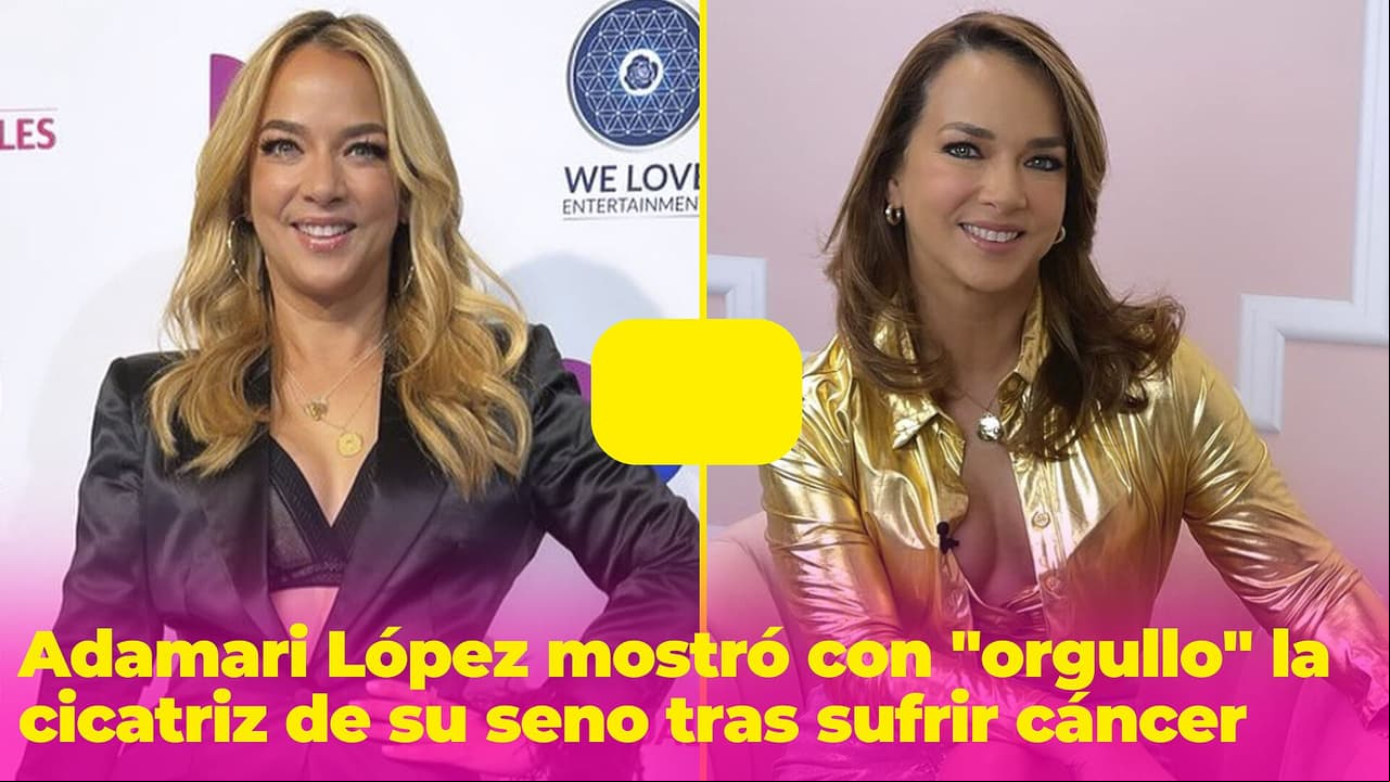 Adamari López mostró con "orgullo" la cicatriz que le dejó el cáncer de seno