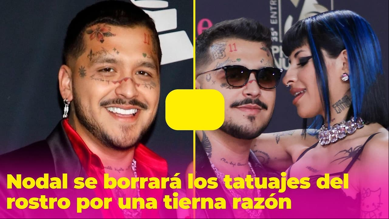 Christian Nodal se borrará los tatuajes del rostro por una tierna razón
