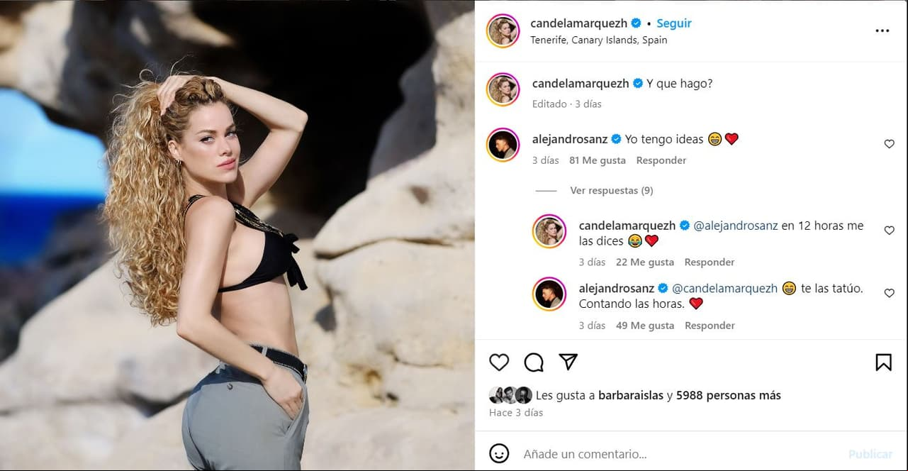 Captura Instagram Candela Márquez