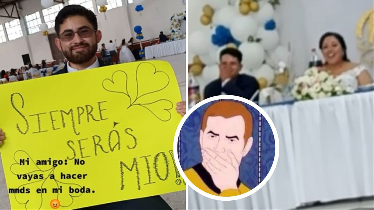 "Siempre serás mío”: hombre se declara al novio en plena boda y así reacciona la esposa