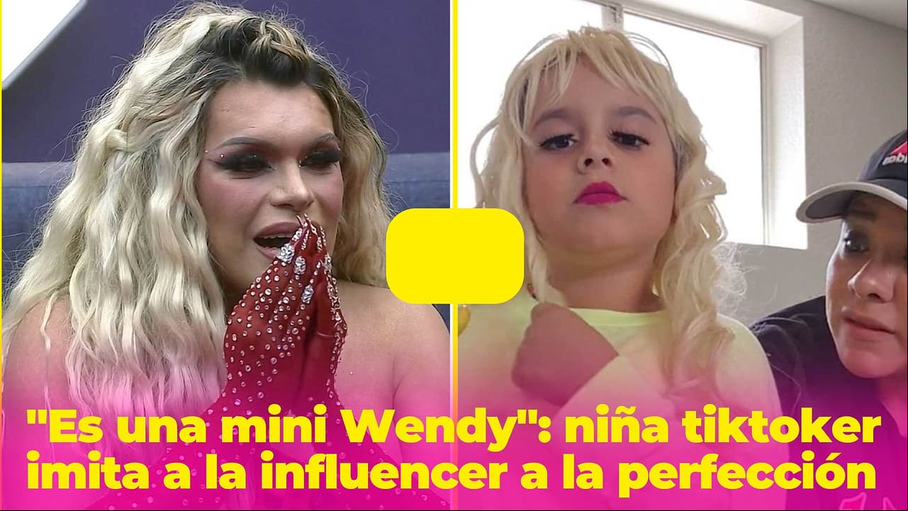 "Es una mini Wendy": niña imita a la influencer a la perfección y TikTok ya la ama
