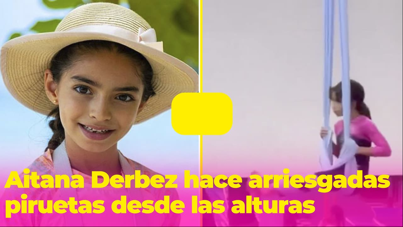 Aitana Derbez hace arriesgadas piruetas a 16 pies de altura: su mamá presumió su pasatiempo extremo