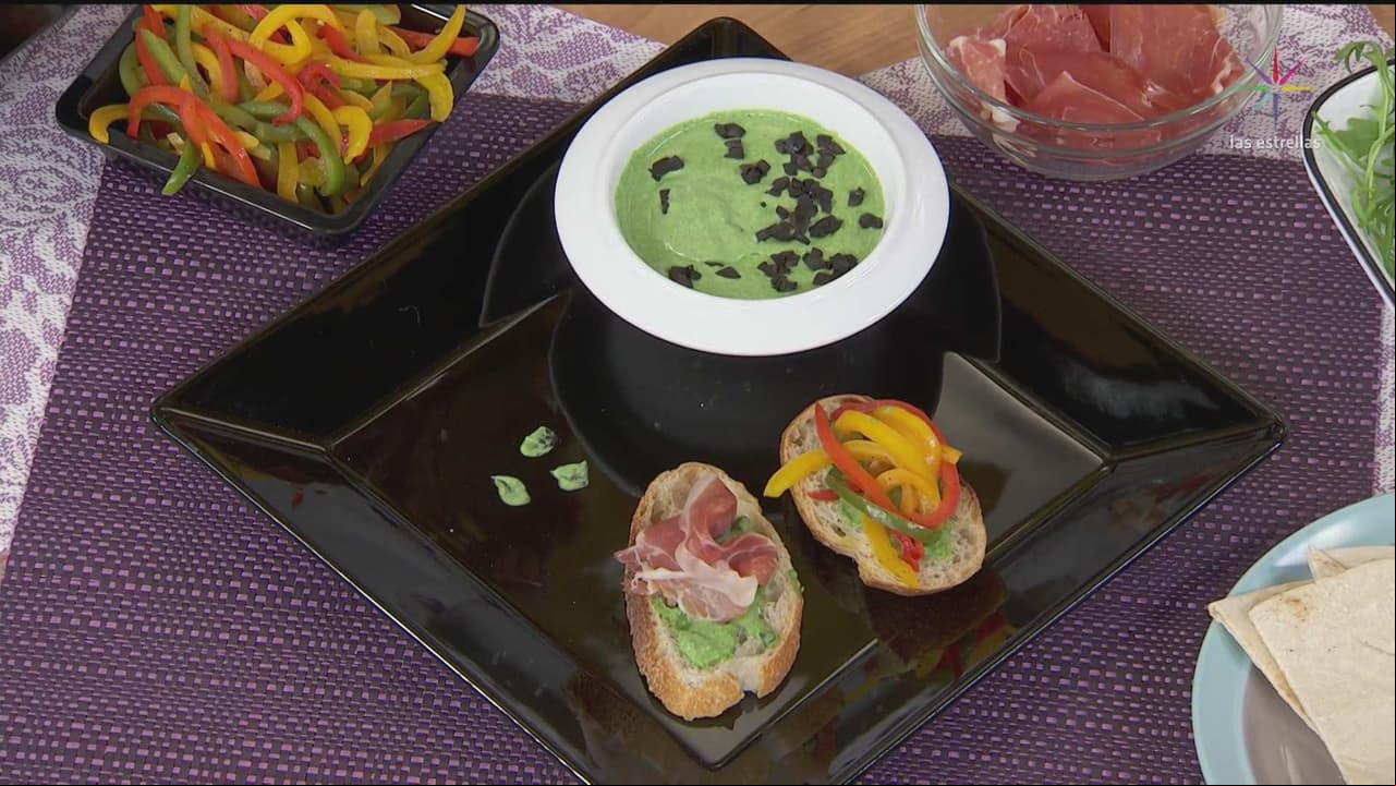 RECETA: Dip de ajo con espinaca