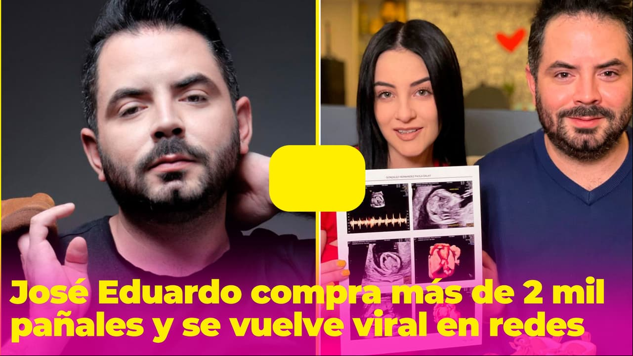 José Eduardo compró más de 2 mil pañales para su bebé: le dicen que se nota que es papá primerizo