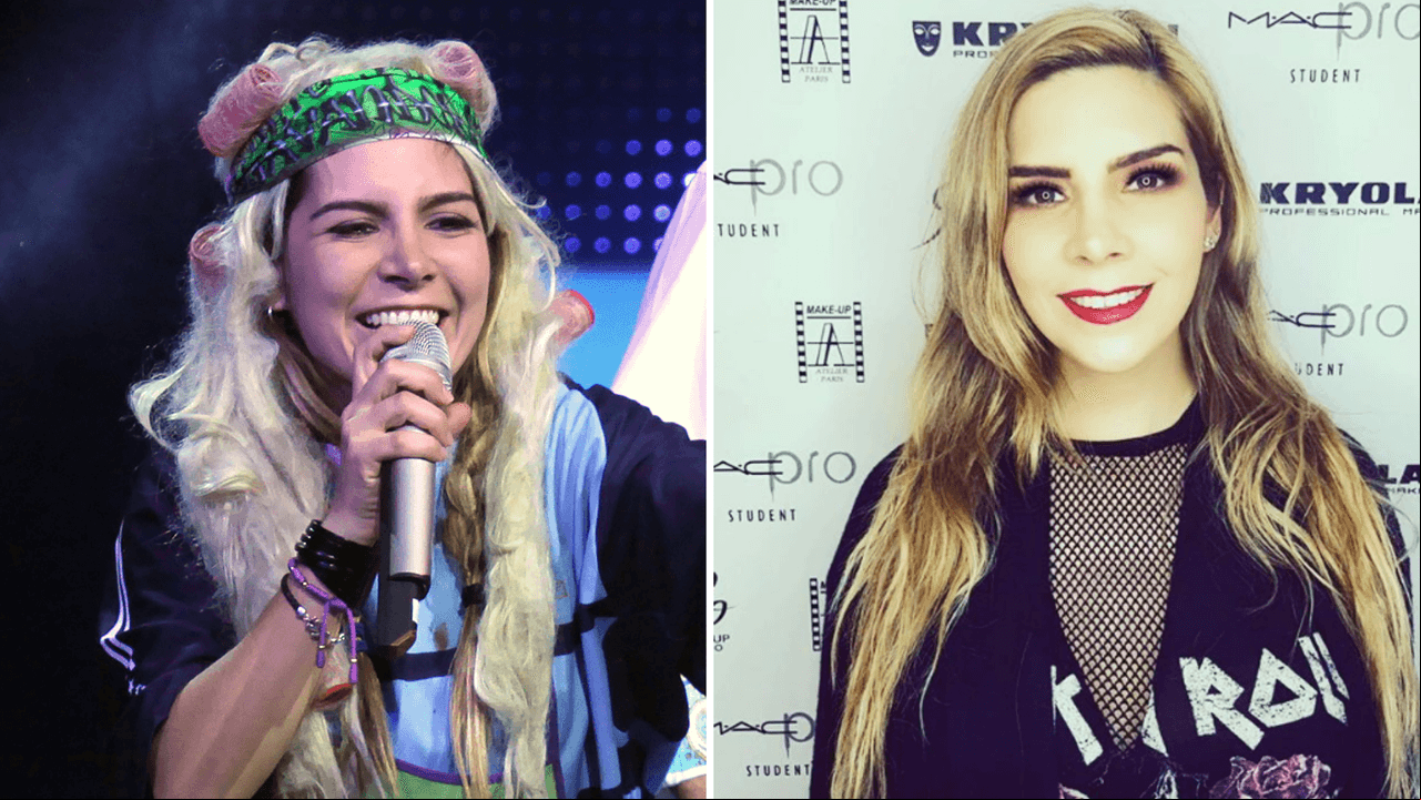A pesar de guardar ciertas características con su personaje de 'Las Lavanderas' como el cabello rubio, en realidad Karla Panini luce muy diferente al personaje que la llevó a la fama, gracias al programa homónimo transmitido por Telehit entre 2012 y 2014.