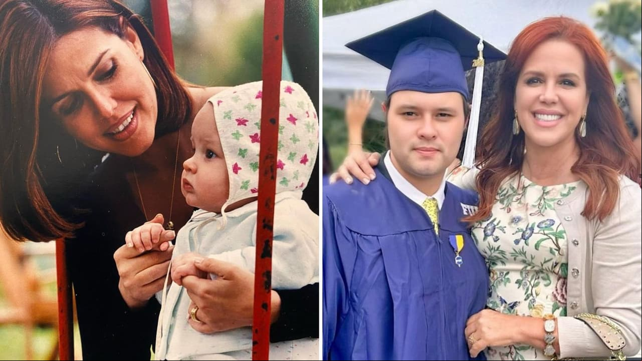 Adrián es el hijo que María Celeste adoptó con tan sólo meses de nacido.