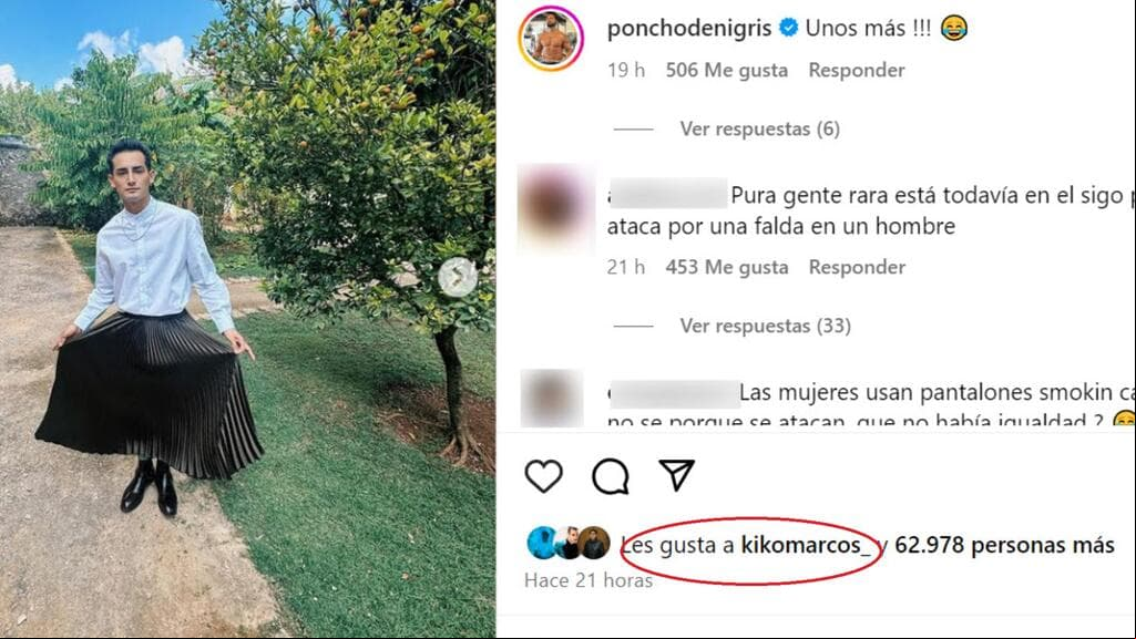 Kiko Marcos, el hermano de Emilio Osorio, también reaccionó al look del cantante durante su boda.