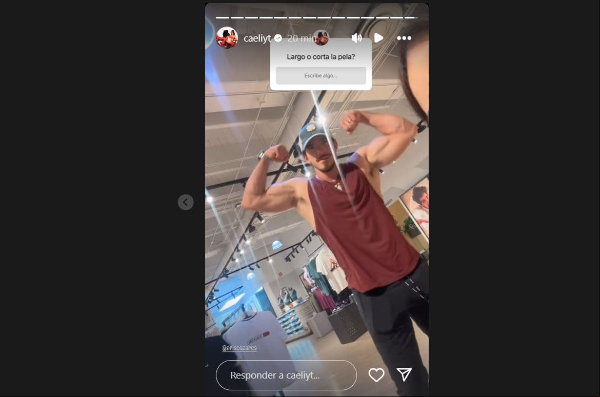 Captura historias de Instagram de Caeli