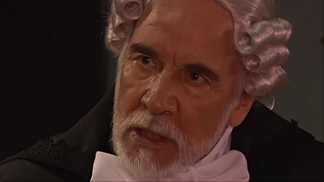 El reconocido actor Aarón Hernán, quien falleció en abril del 2020, es el regidor 'Don Anselmo Iturbe y Pedroza', un hombre que no tolerará ninguna injusticia.
