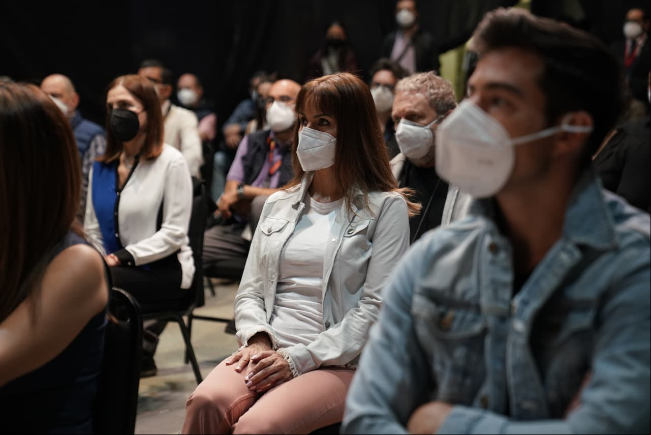 Alejandra Barros, Danilo Carrera, Benjamín Cann y la misma Rosy Ocampo.