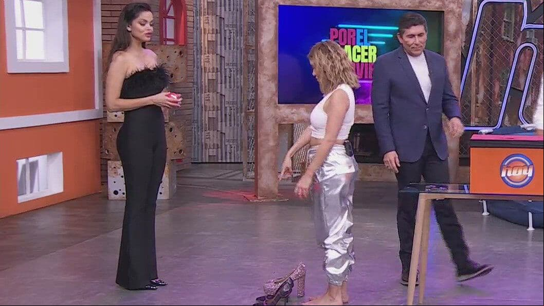 Andrea Escalona se puso en los zapatos de Marisol González en la dinámica de HOY