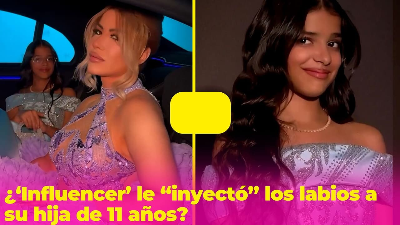 Famosa 'influencer' responde si le "inyectó" los labios a su hija de 11 años para ir a unos premios