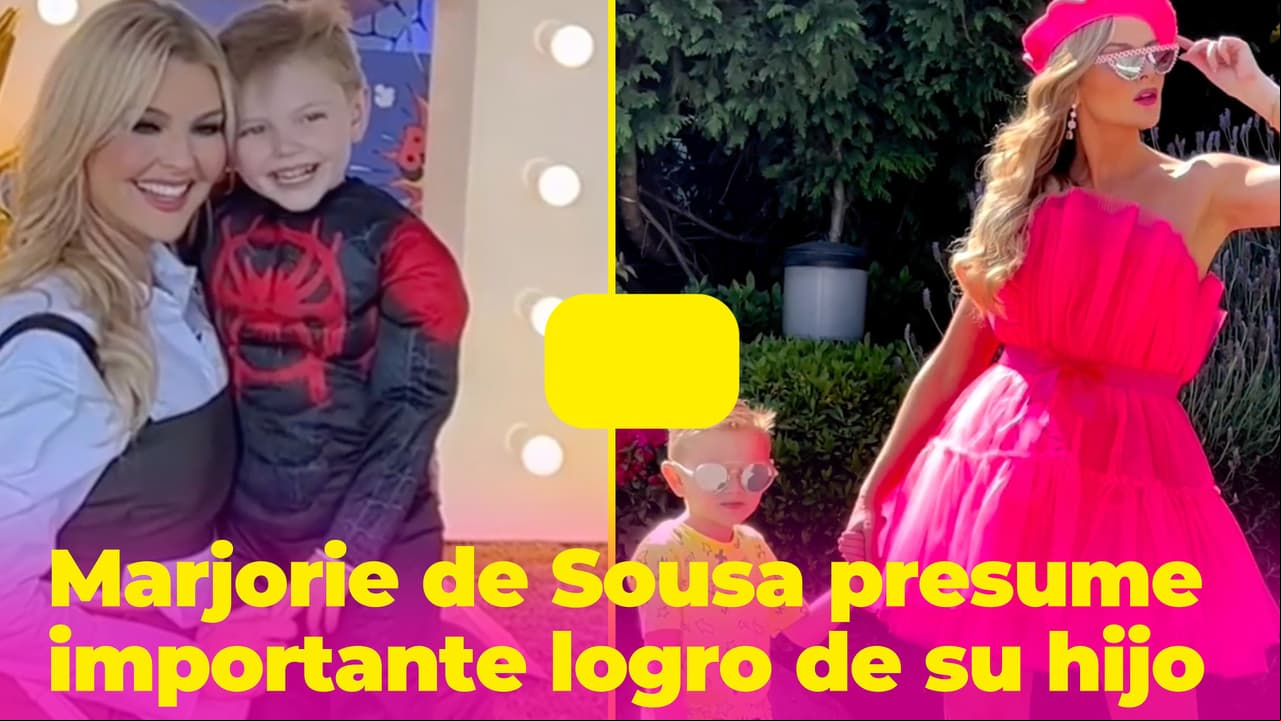 Marjorie de Sousa explota de emoción por la medalla que obtuvo su hijo: ganó hasta por ser "guapo"