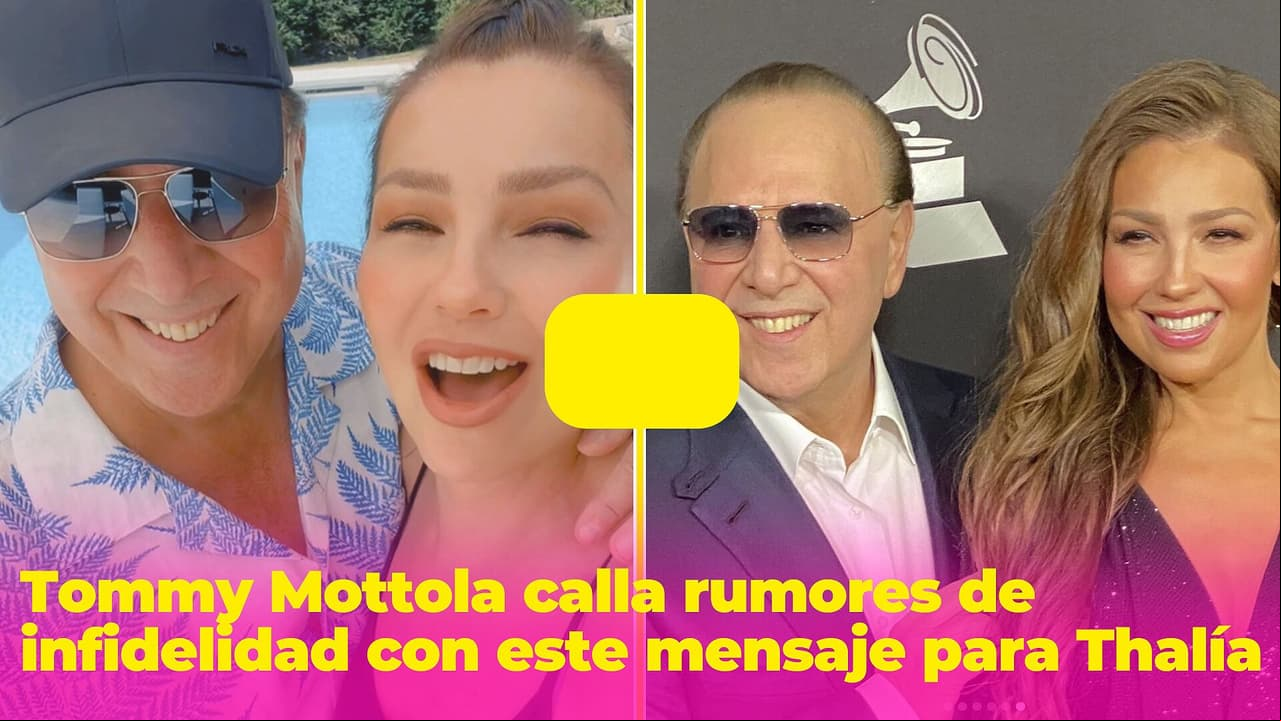 Tommy Mottola calla rumores de infidelidad con este mensaje para Thalía