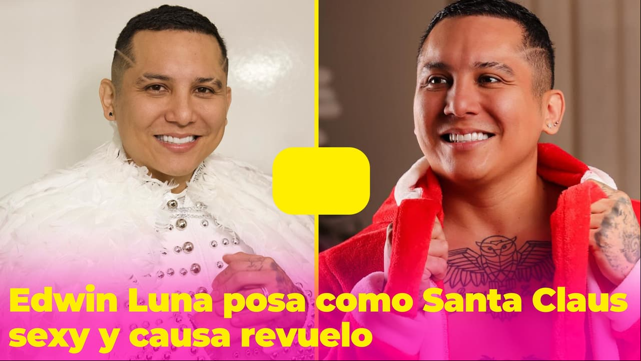 Edwin Luna causa polémica con su disfraz de Santa Claus sexy: así reaccionó a los comentarios