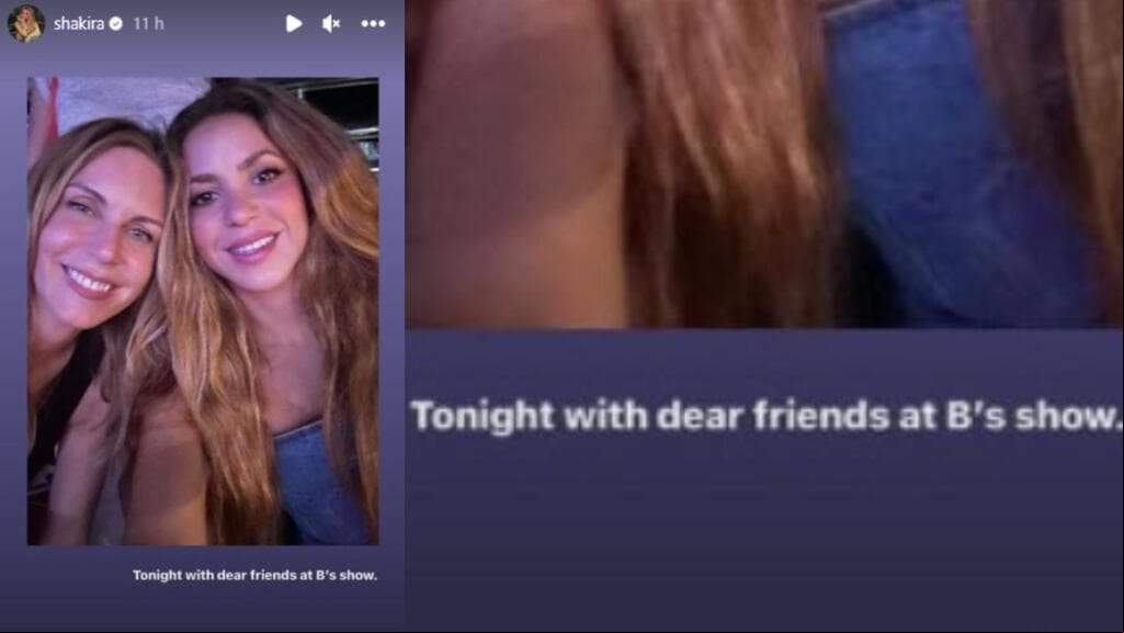 Shakira compartió así que se fue con unas amigas a ver a Beyoncé en concierto en Miami.
