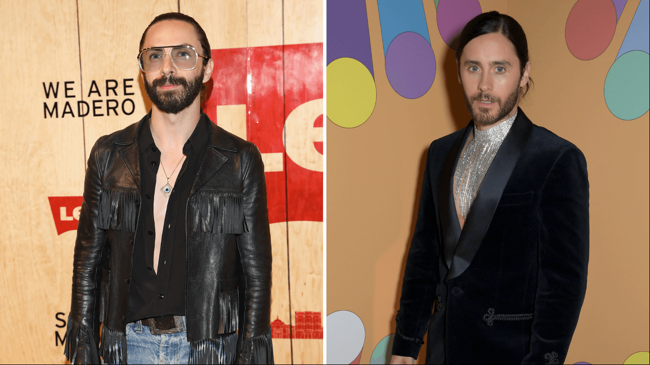 No solo Jay de la Cueva y Jared Leto son estrellas del rock, sino también son amantes de la moda, hecho que constantemente dejan ver en sus apariciones por la alfombra roja. No obstante, el músico mexicano y el actor estadounidense también comparten características físicas muy parecidas, así como un estilo al vestir elegante y extravagante.