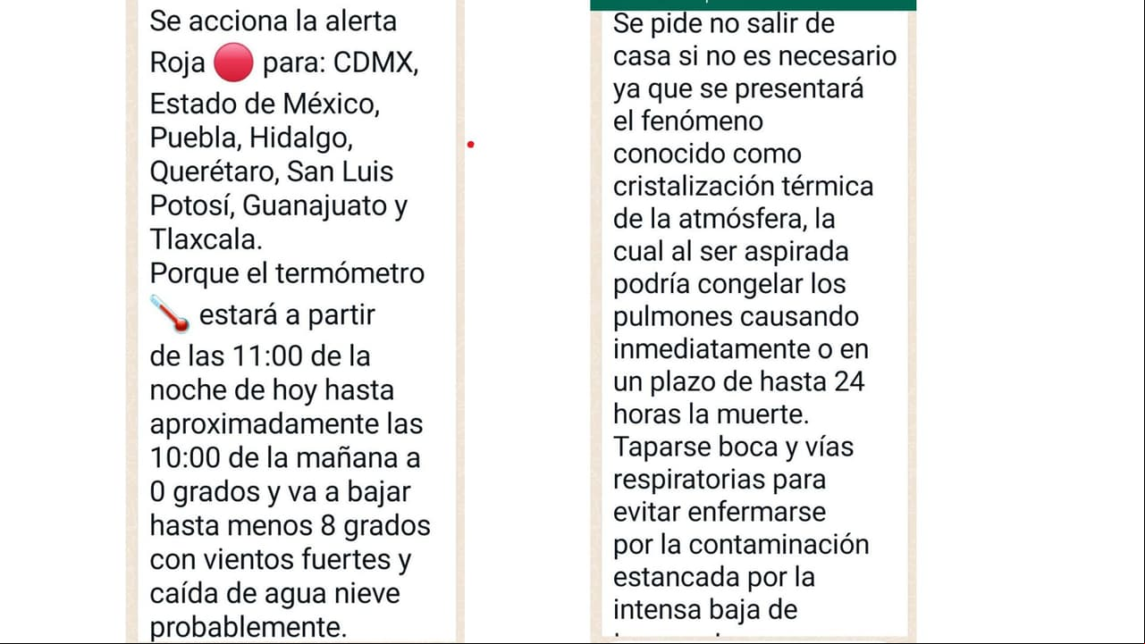 cristalización térmica de la atmósfera