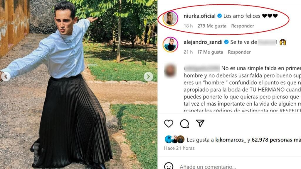 Niurka tampoco se quedó callada ante el 'outfit' de su hijo Emilio Osorio.