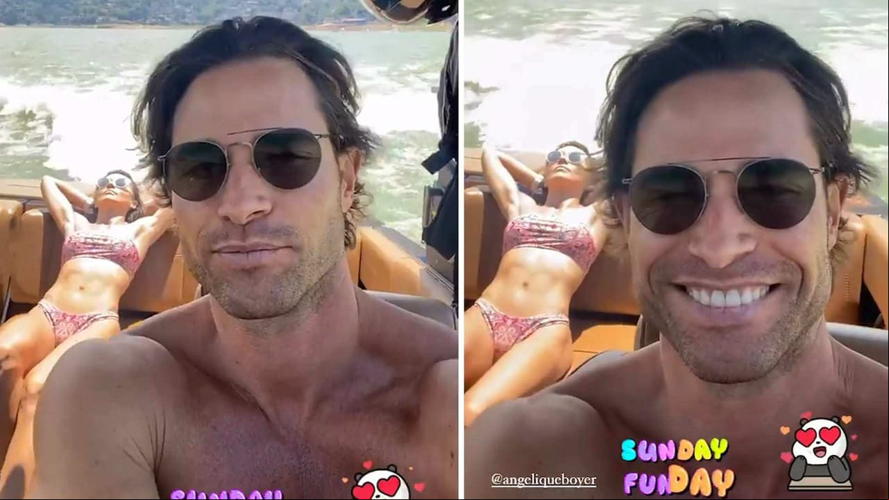 Sebastián Rulli queda impresionado con la belleza de Angelique Boyer en bikini y afirma: ‘Qué guapa’