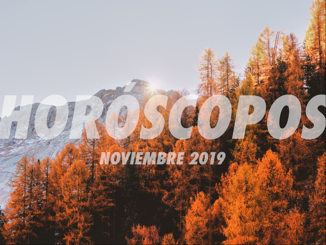 Horóscopos noviembre 2019