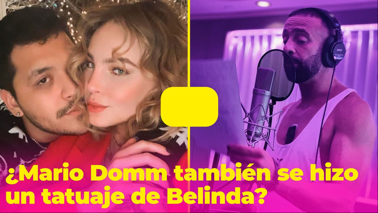 ¿Mario Domm se tatuó a Belinda como Nodal? Su amigo lo delata: “Sí lo tiene y yo sé dónde”