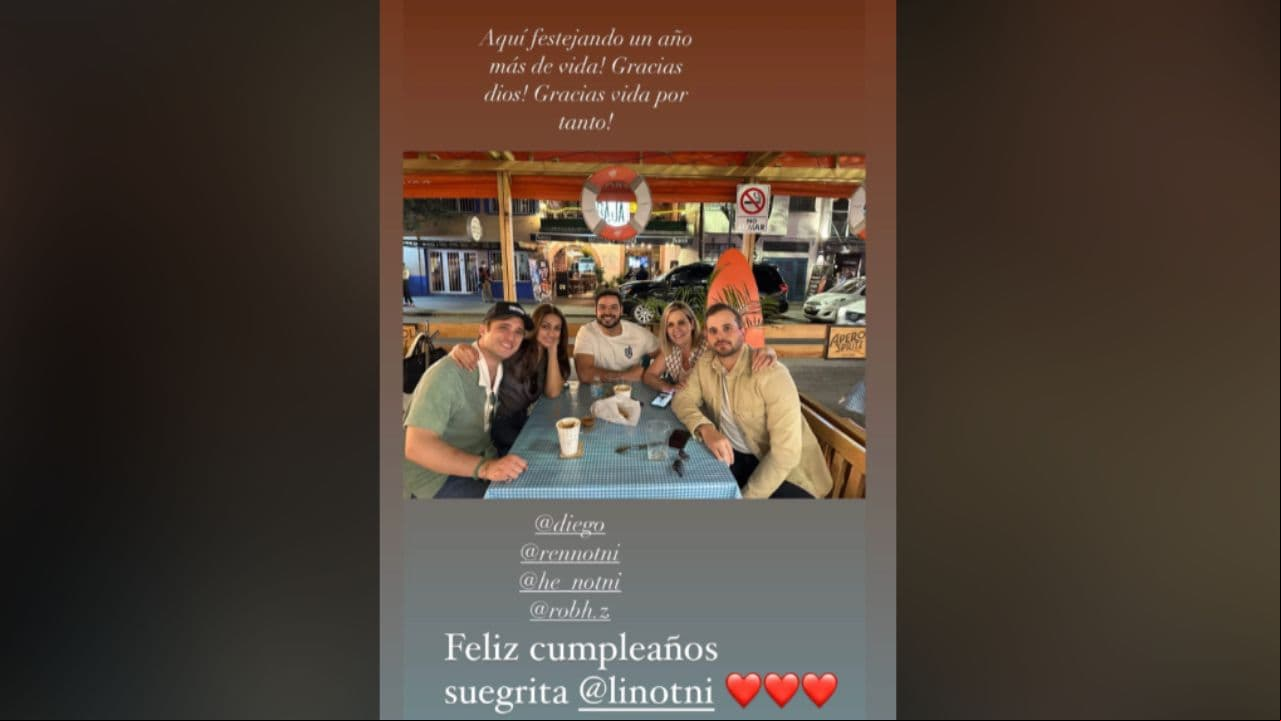 Diego Boneta festeja cumpleaños de su suegra