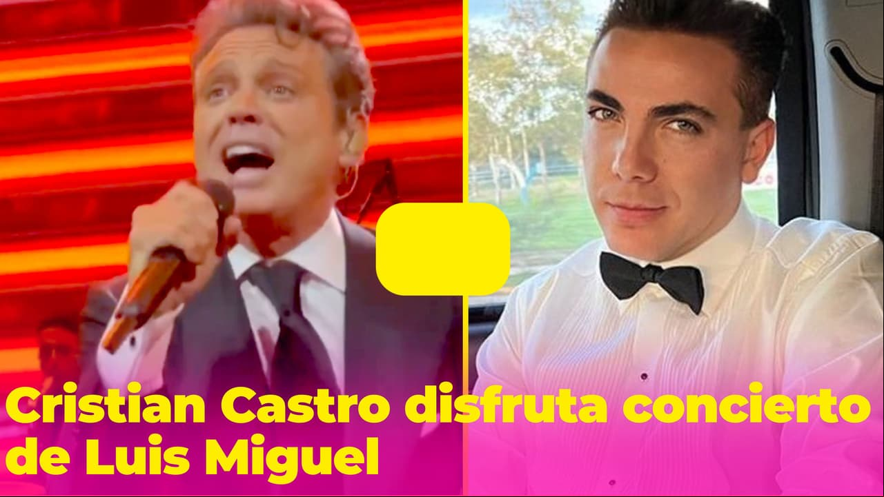 ¿Se acabo la rivalidad? Cristian Castro cantando 'Suave' en concierto de Luis Miguel