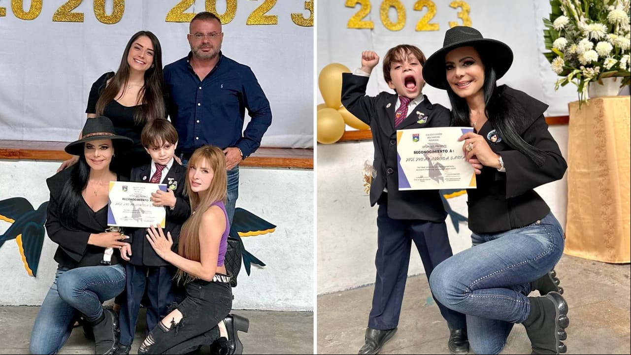 Nieto de Maribel Guardia se graduó del preescolar.