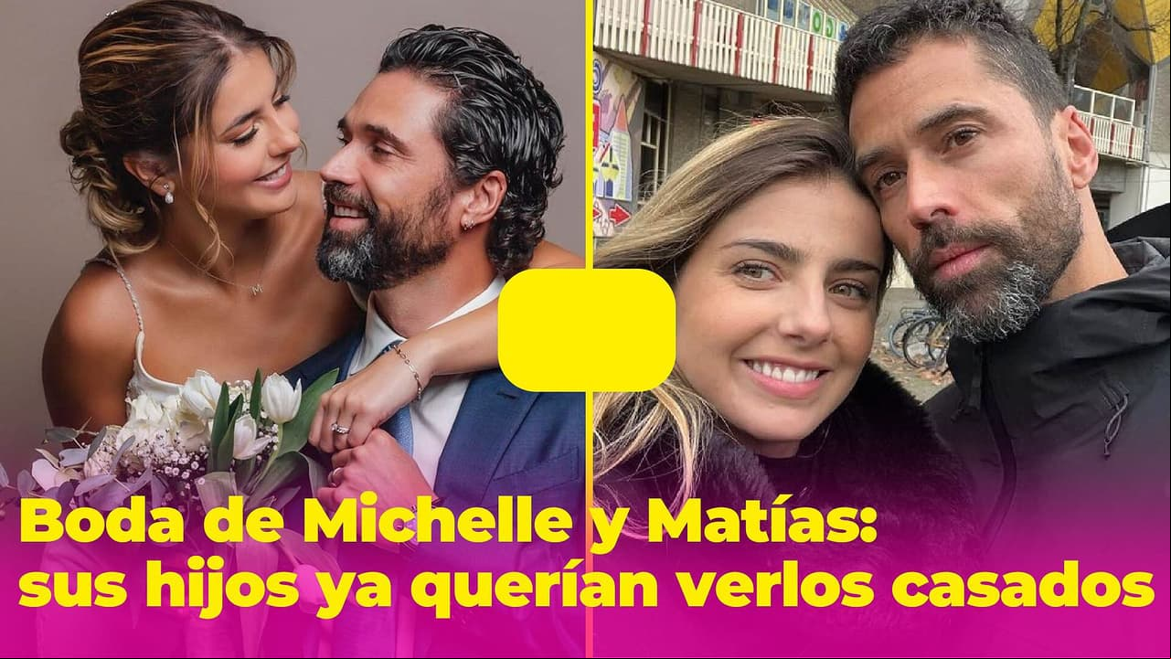La boda de Michelle y Matías Novoa fue hermosa, pero estas dos personas les 'robaron' la atención