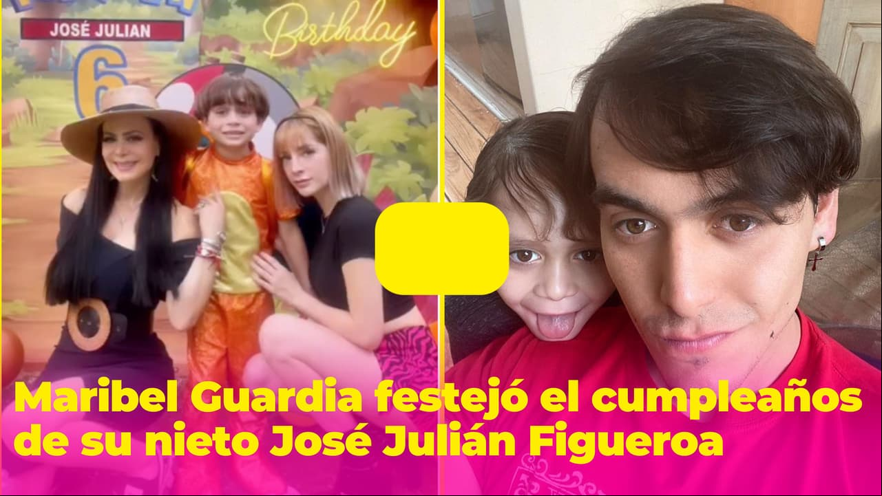 Maribel Guardia compartió imágenes de la fiesta de cumpleaños de su nieto José Julián Figueroa