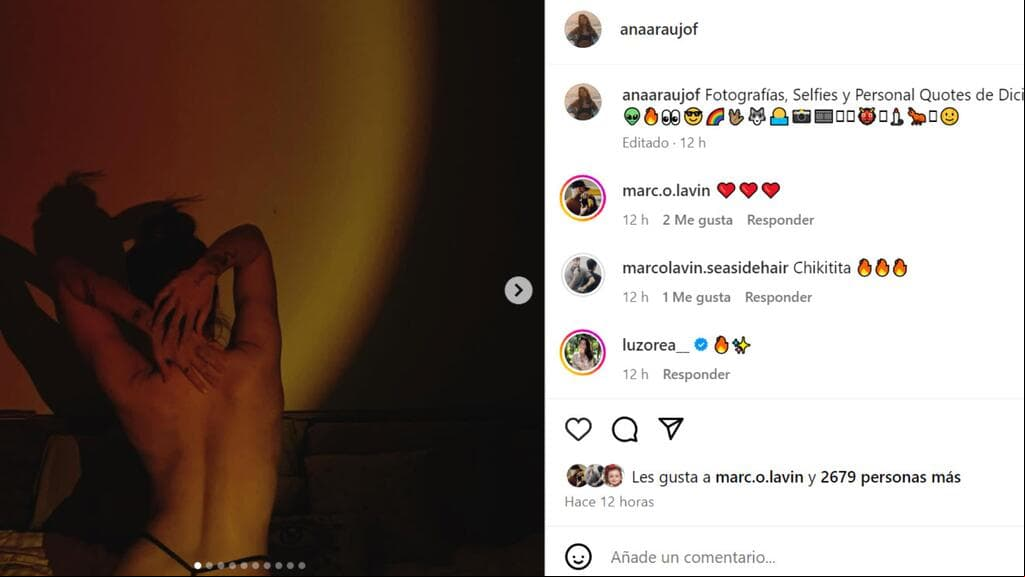 Ana Araujo, ex de Pablo Lyle, se dejó ver así en Instagram.