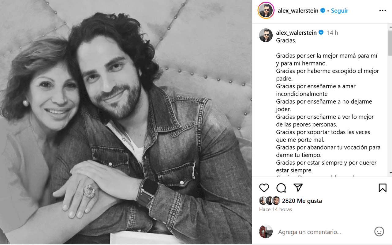 Muere actriz de 'El señor de los cielos'; su hijo se despide con emotivo mensaje