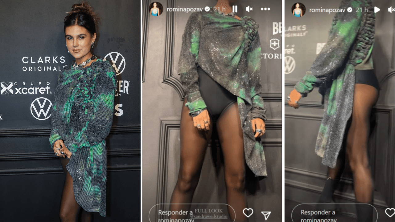 Romina Poza se ha unido a la tendencia de moda 'no-pants'