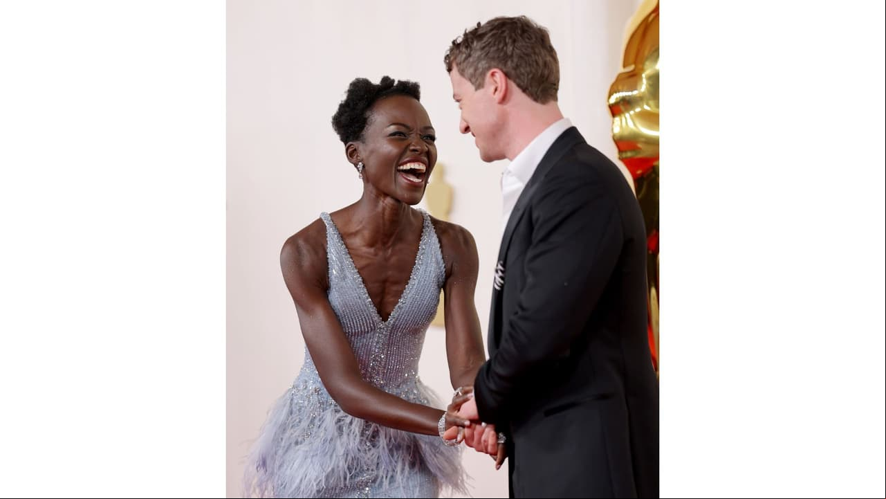Lupita Nyong’o con Joseph Quinn tras vacacionar con Joshua Jackson.