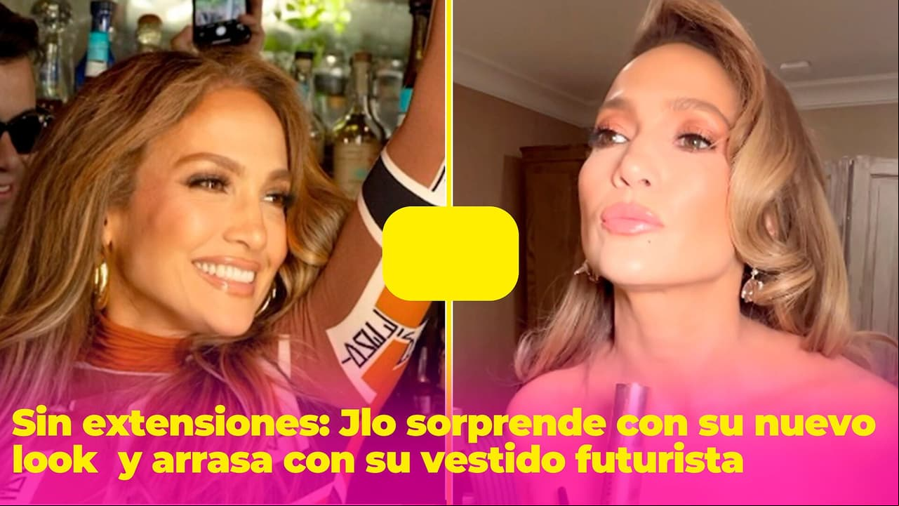 Sin extensiones: Jlo sorprende con su nuevo look  y arrasa con su vestido futurista