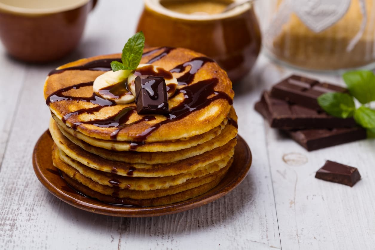 Receta para preparar Hot cakes de plátano