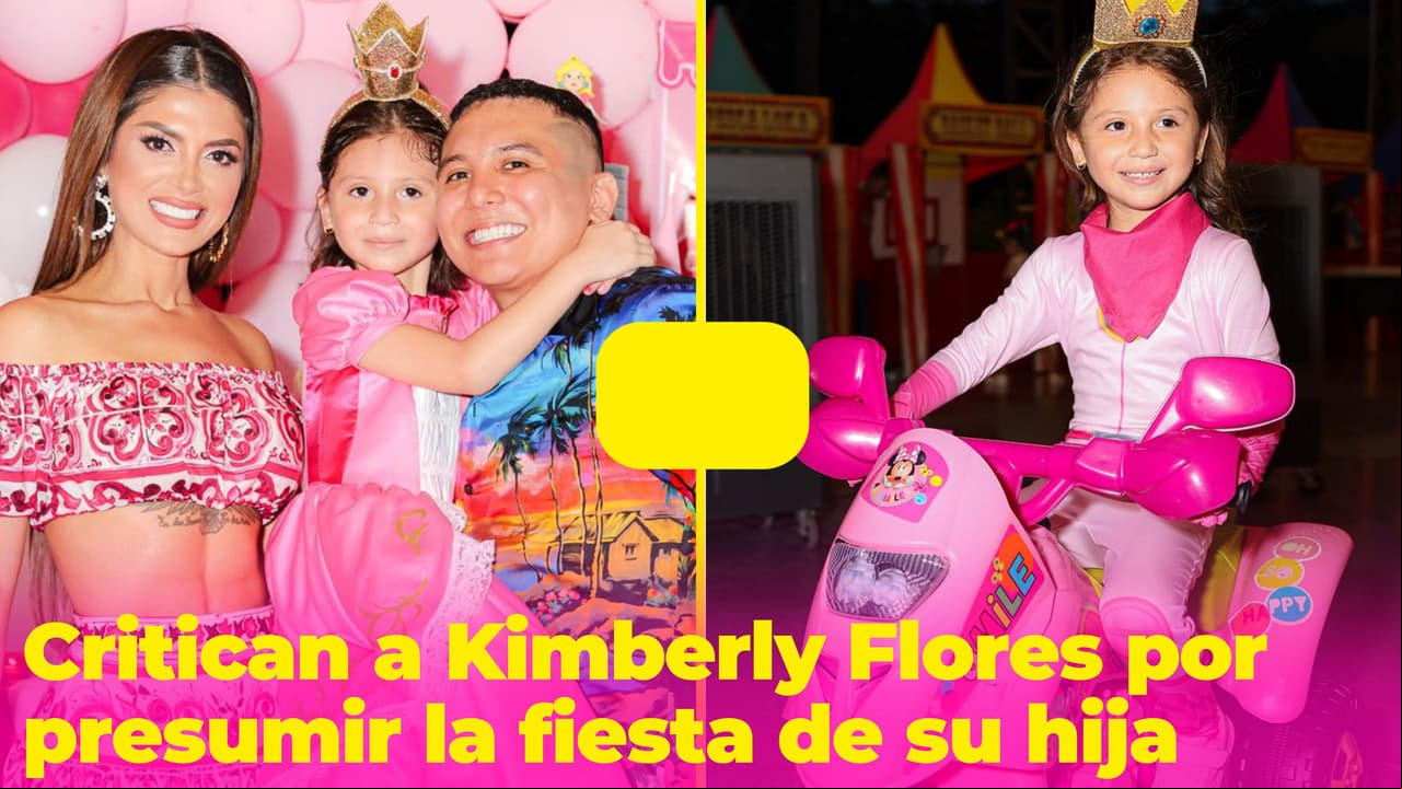 Critican a Kimberly Flores por presumir la fiesta de su hija: "Por eso es una niña berrinchuda"