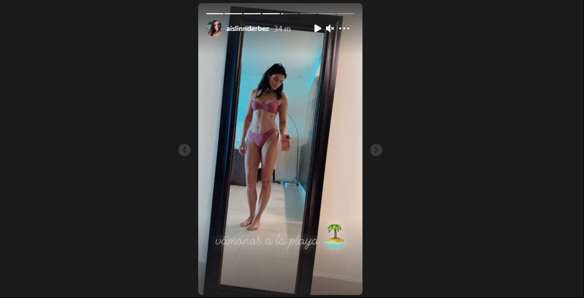 Aislinn Derbez se dejó ver como pocas veces en bikini.