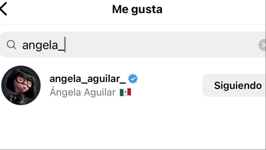 Ángela Aguilar reaccionó con un 'me gusta' al mensaje de Josh Ball.