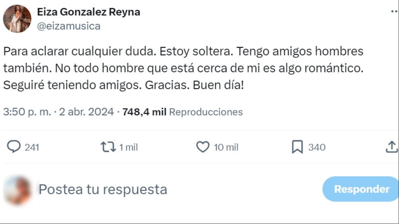 Eiza González ha dado respuesta así cuando se le ha vinculado con algunos hombres.