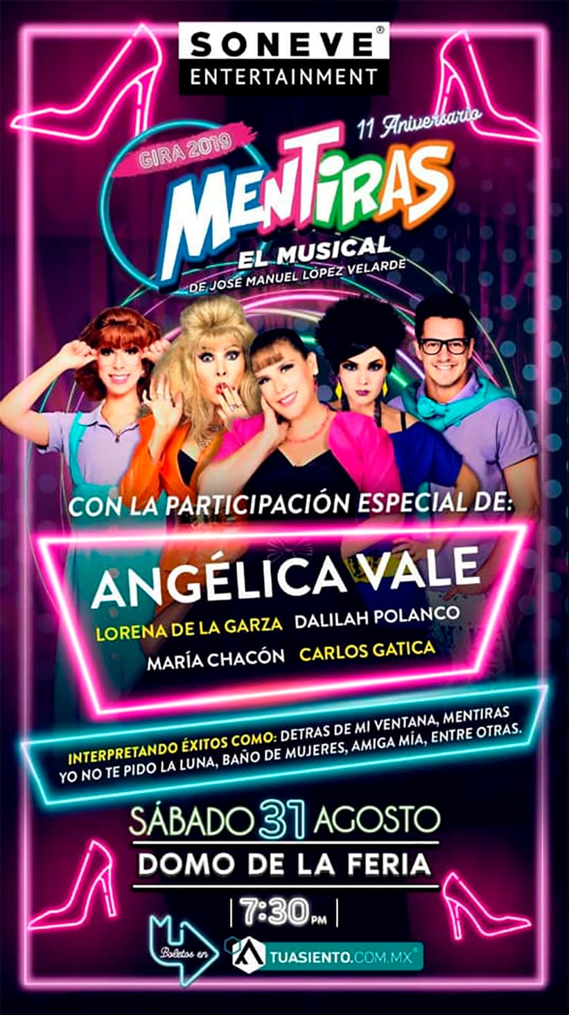 En cuanto a su trabajo en el teatro, la joven formó parte del musical ‘Mentiras’ en 2019. “Nos volvemos a encontrar #AuditorioNacional. Después de casi 15 años de la última vez que pisé este increíble escenario, regreso ahora para festejar los 10 años de @mentiraselmusical, 10 mil de ustedes cantando y festejando con nosotros. ¡Hemos hecho historia mentirosos! Qué regalo ser parte de esta celebración”, expresó en la misma red social.